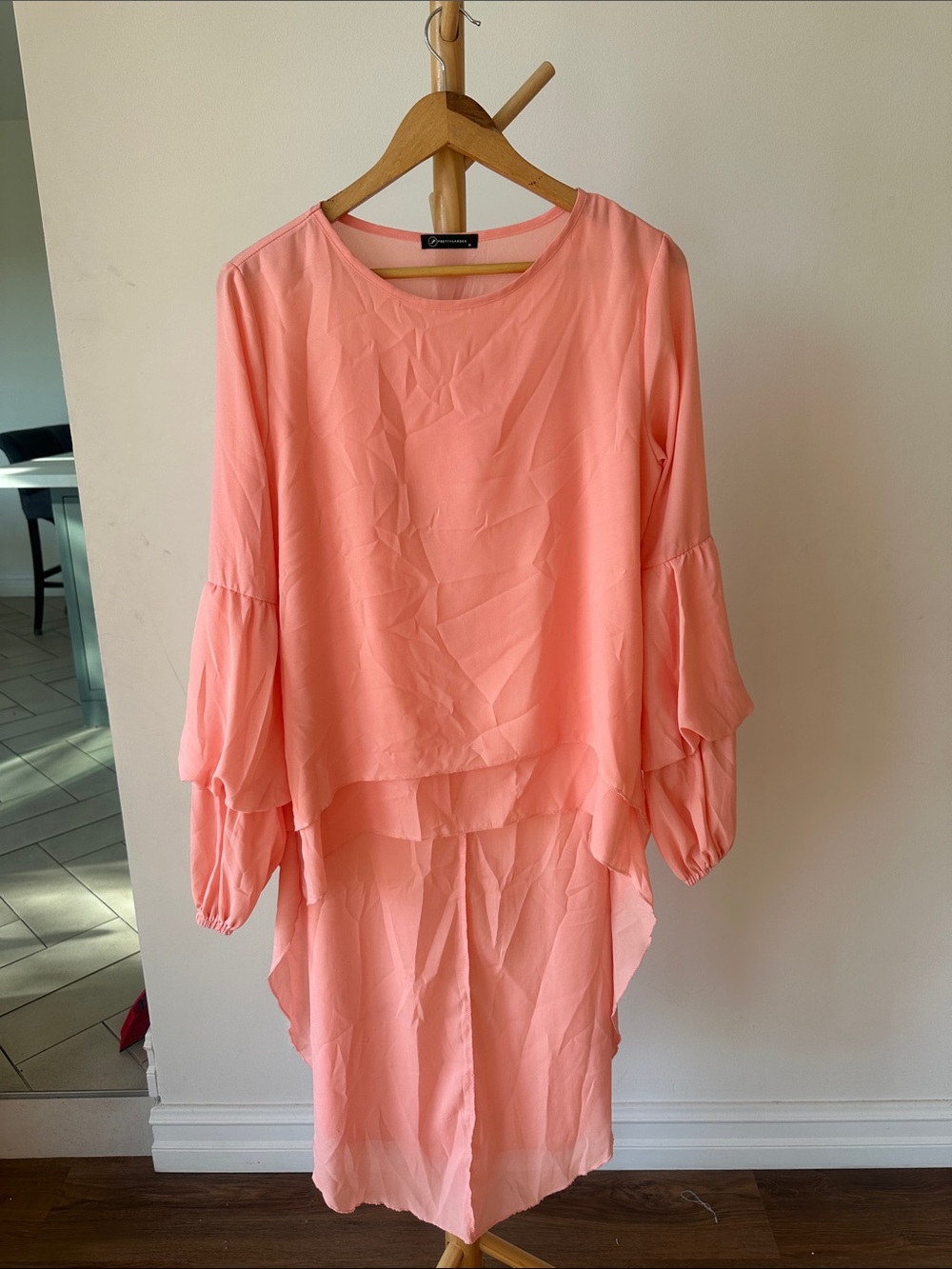 Peach Pink Layered Top